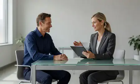 Customer discussing car shipping options in Ohio, United States
