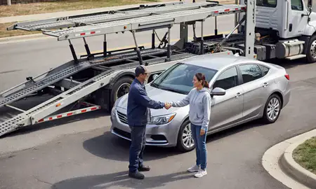 Vehicle owner beside their delivered car in Beavercreek, Ohio, United States