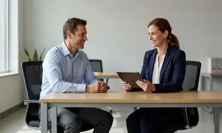 Customer discussing car shipping options in Beavercreek, Ohio, United States