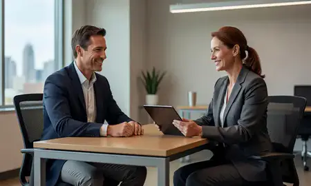 Customer discussing car shipping options in Cincinnati, Ohio, United States