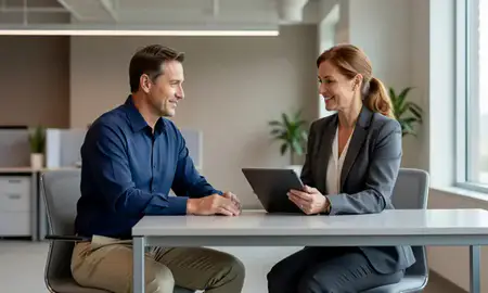 Customer discussing car shipping options in Cleveland, Ohio, United States