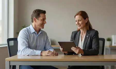 Customer discussing car shipping options in Hamilton, Ohio, United States