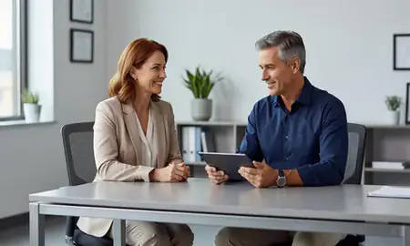 Customer discussing car shipping options in Huber Heights, Ohio, United States