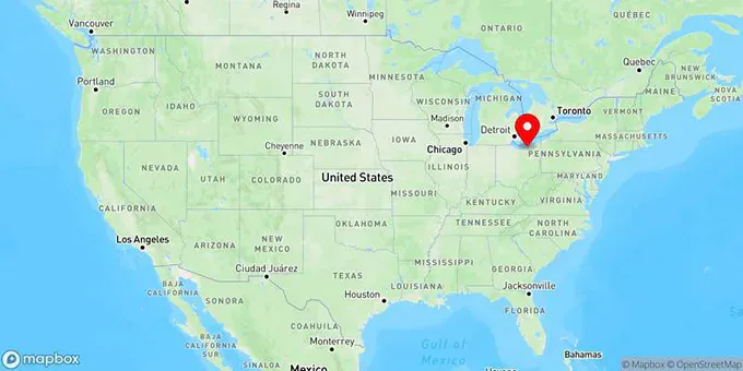 Map of Lakewood, Ohio, United States