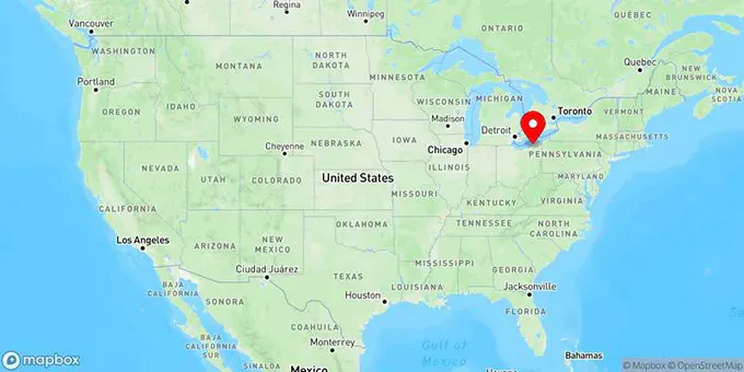 Map of Mentor, Ohio, United States