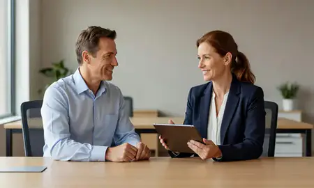 Customer discussing car shipping options in Middletown, Ohio, United States