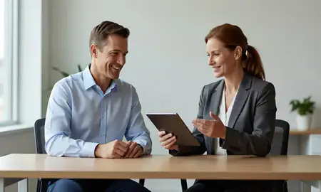Customer discussing car shipping options in Youngstown, Ohio, United States