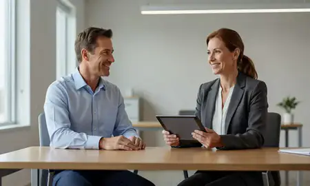 Customer discussing car shipping options in Bartlesville, Oklahoma, United States