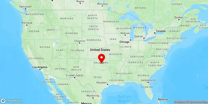 Map of Edmond, Oklahoma, United States