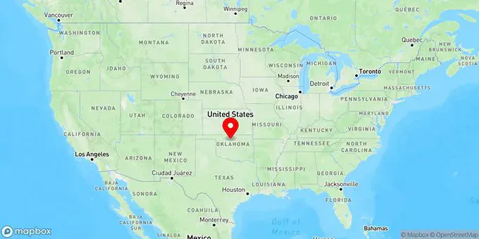 Map of Enid, Oklahoma, United States