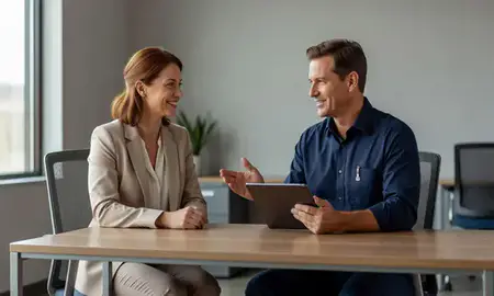 Customer discussing car shipping options in Lawton, Oklahoma, United States