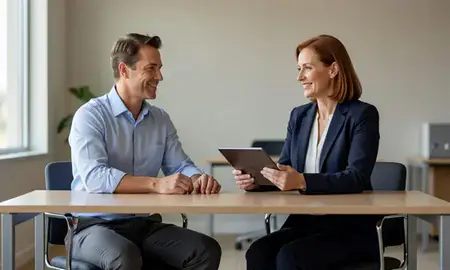 Customer discussing car shipping options in Norman, Oklahoma, United States