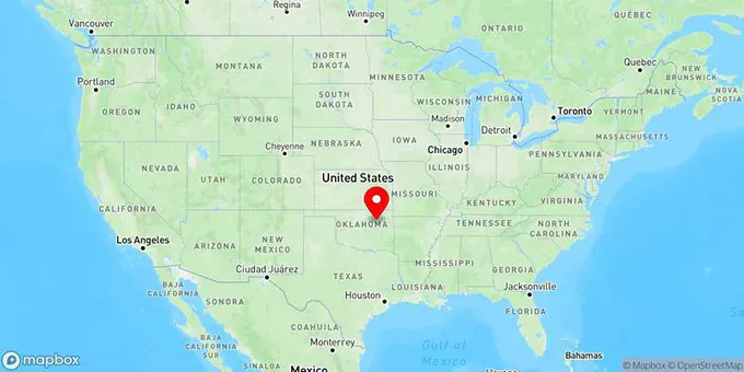 Map of Sand Springs, Oklahoma, United States