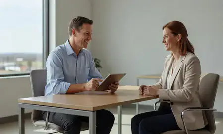 Customer discussing car shipping options in Stillwater, Oklahoma, United States