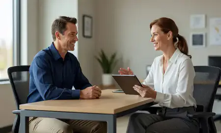 Customer discussing car shipping options in Tulsa, Oklahoma, United States