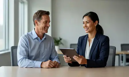 Customer discussing car shipping options in Albany, Oregon, United States