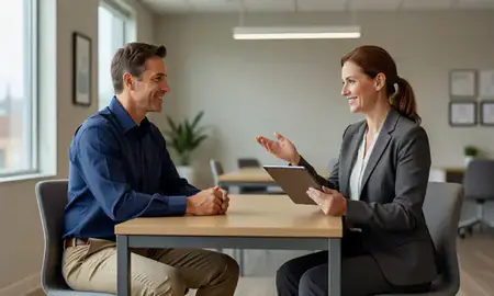 Customer discussing car shipping options in Beaverton, Oregon, United States