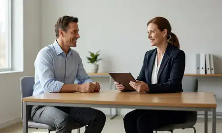 Customer discussing car shipping options in Happy Valley, Oregon, United States
