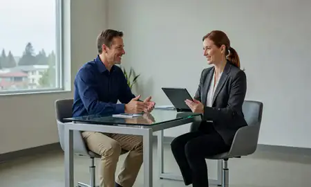 Customer discussing car shipping options in Hillsboro, Oregon, United States