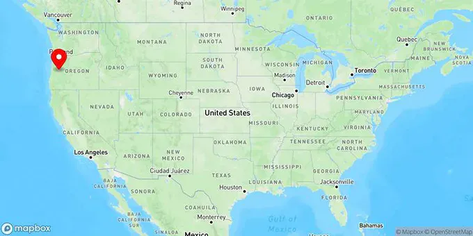 Map of Springfield, Oregon, United States