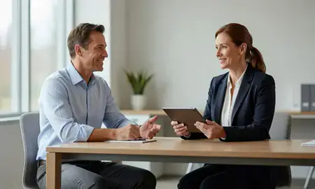 Customer discussing car shipping options in Tualatin, Oregon, United States