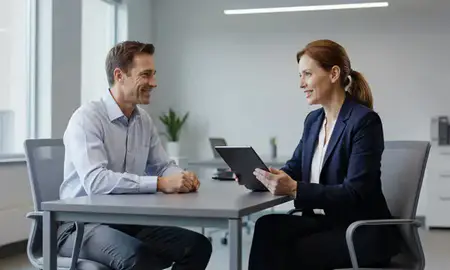 Customer discussing car shipping options in Chester, Pennsylvania, United States