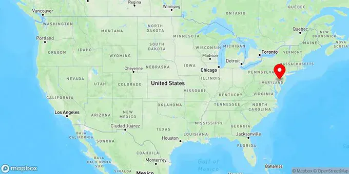 Map of Chester, Pennsylvania, United States