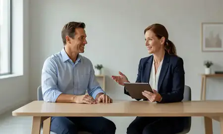 Customer discussing car shipping options in Drexel Hill, Pennsylvania, United States
