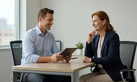 Customer discussing car shipping options in Easton, Pennsylvania, United States