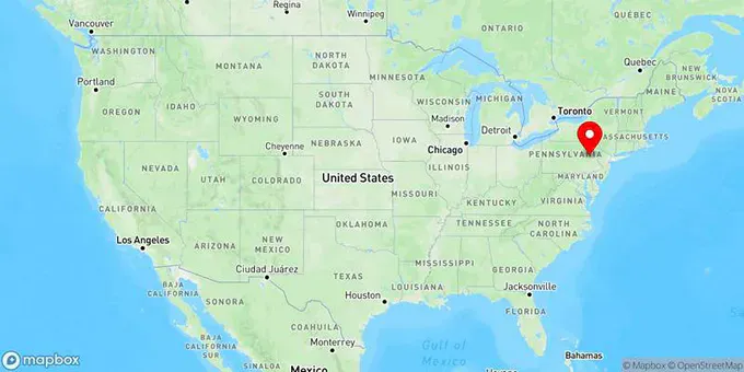 Map of Hazleton, Pennsylvania, United States