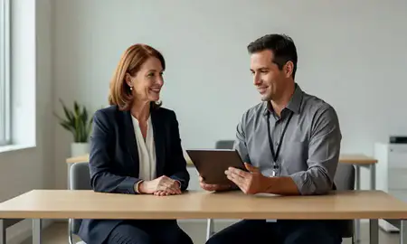 Customer discussing car shipping options in King of Prussia, Pennsylvania, United States