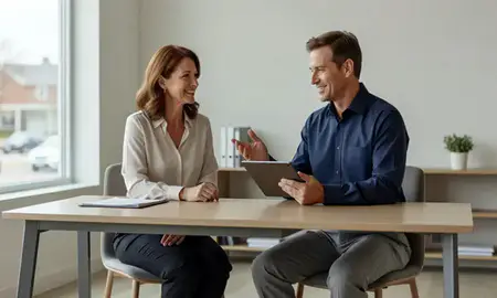 Customer discussing car shipping options in Monroeville, Pennsylvania, United States