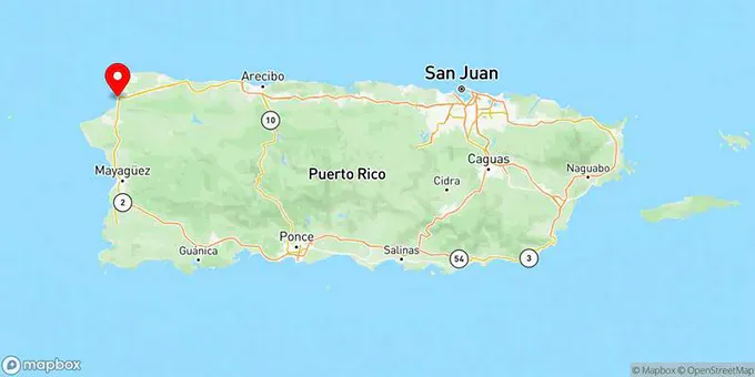 Map of Aguadilla, Puerto Rico, United States