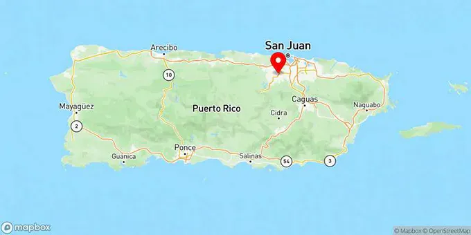 Map of Bayamón, Puerto Rico, United States