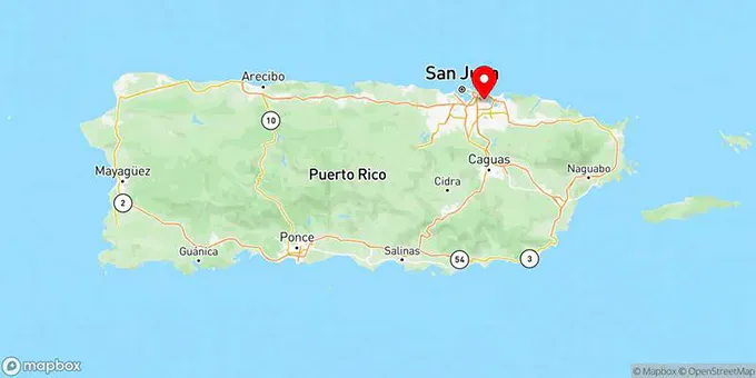 Map of Caño Martin Peña, Puerto Rico, United States
