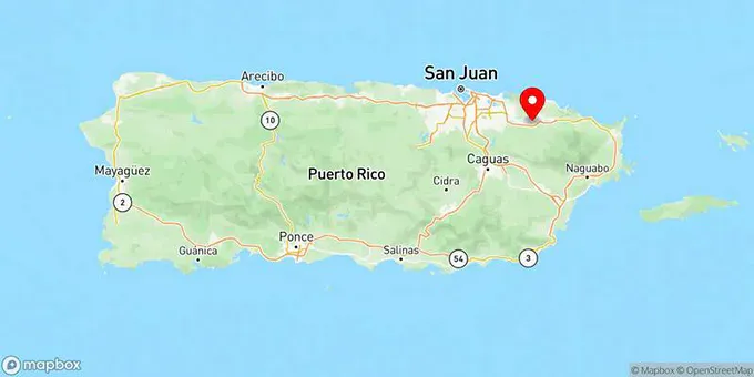 Map of Canóvanas, Puerto Rico, United States