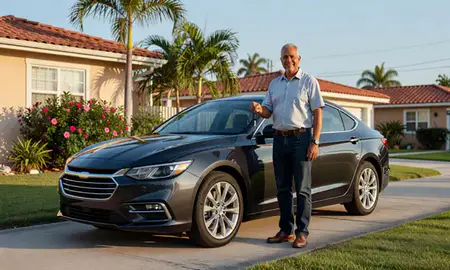 Car delivered to a driveway in Cayey, Puerto Rico, United States
