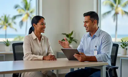Customer discussing car shipping options in Fajardo, Puerto Rico, United States