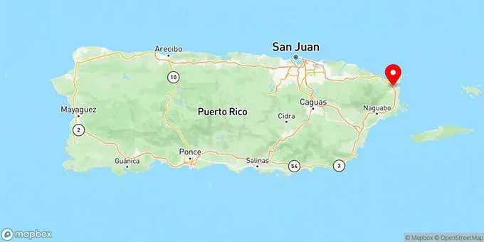Map of Fajardo, Puerto Rico, United States