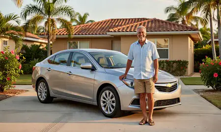 Customer with their delivered car in Guayama, Puerto Rico, United States