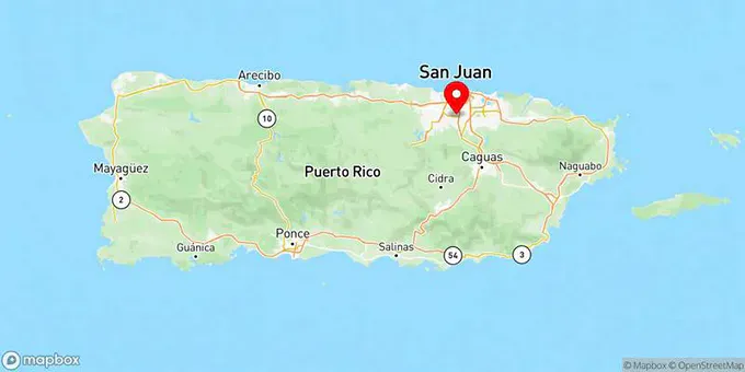 Map of Guaynabo, Puerto Rico, United States