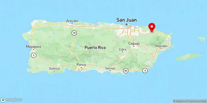 Map of Río Grande, Puerto Rico, United States