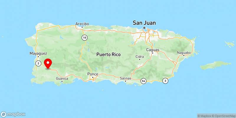 Map of San Germán, Puerto Rico, USA