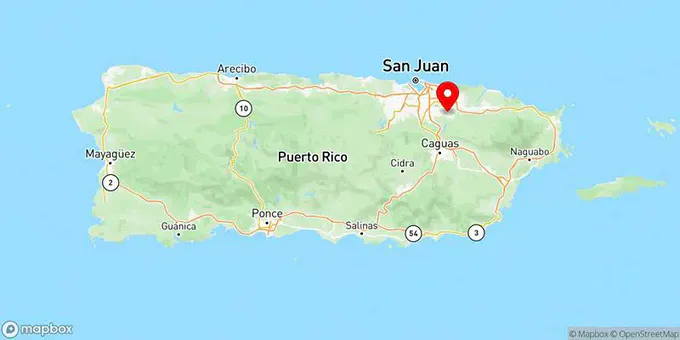 Map of Trujillo Alto, Puerto Rico, United States
