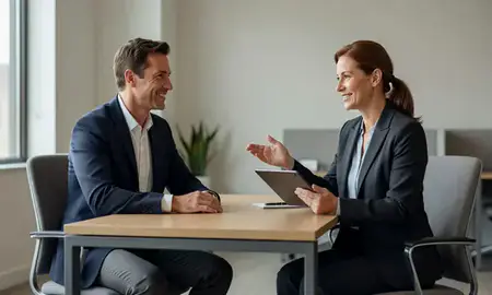 Customer discussing car shipping options in East Providence, Rhode Island, United States