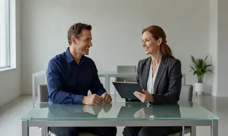 Customer discussing car shipping options in Hope Valley, Rhode Island, United States