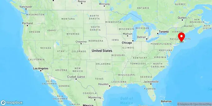 Map of Kingston, Rhode Island, United States