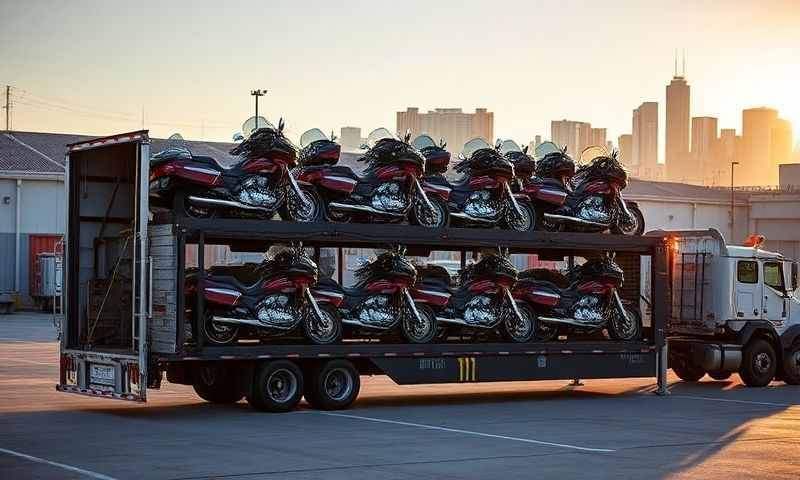 Newport East, Rhode Island motorcycle shipping transporter