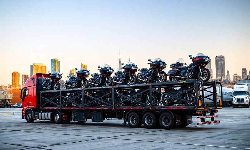 Quonochontaug, Rhode Island motorcycle shipping transporter