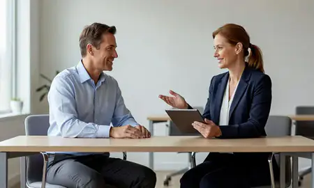 Customer discussing car shipping options in Woonsocket, Rhode Island, United States